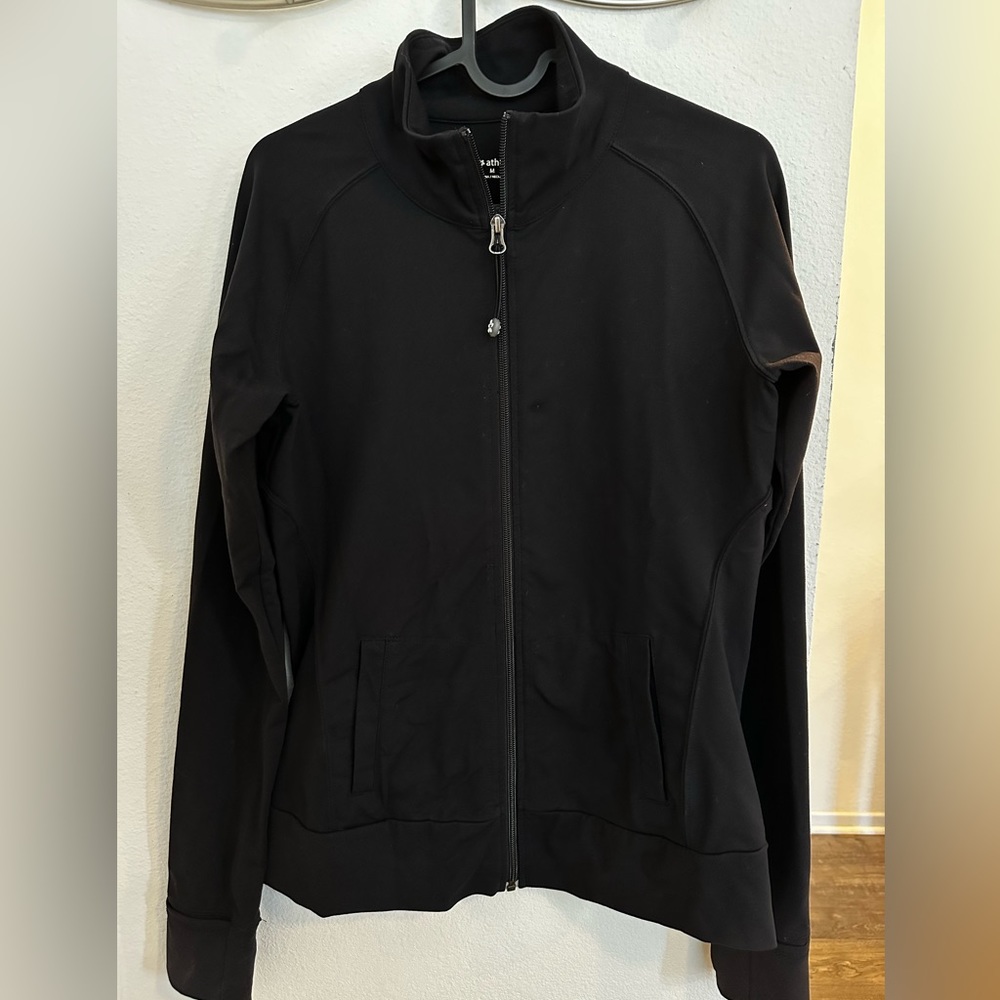 Tuff Athletics Zip-up Lightweight Athletic Jacket Size M - Black